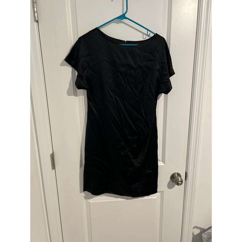 BANANA REPUBLIC SILK mini dress stretch black size 4